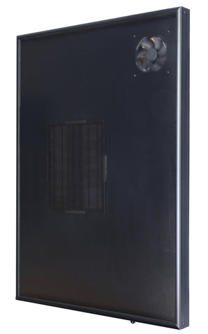 Collecteur D'air OS22 Aérotherme Solaire, Ventilateur D'air Avec Thermostat LCD : Chauffage Climatiseur Climatisation Extracteur Ventilateur Panneau Thermique Déshumidificateur Pompe À Chaleur Ventilation Déshumidification Eau Grenier Évent Pignon