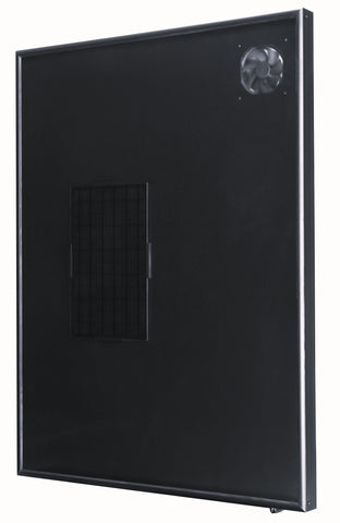 Collecteur d'air OS32 Chauffe-air solaire, ventilateur d'air avec thermostat LCD: Climatiseur Climatisation Ventilateur D'échappement Panneau Thermique Déshumidificateur Pompe À Chaleur Ventilation Déshumidification eau Grenier toit évent pignon
