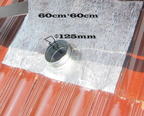 Roof air vent with multi-layer aluminum foil butyl waterproof tape for OS30/32/42; Dachentlüftungsöffnung mit mehrschichtigem wasserdichtem Butylband aus Aluminiumfolie für OS30/32/42