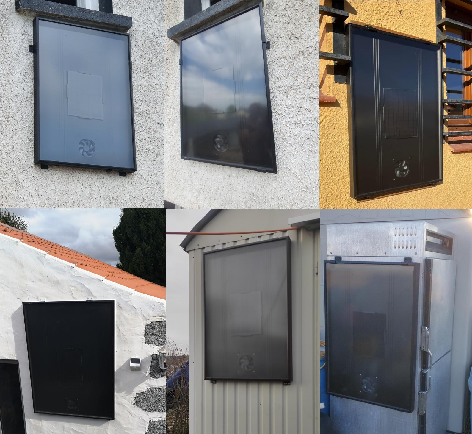 home solar panel air heater