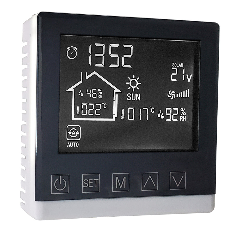 LCD thermostat of solar air heater