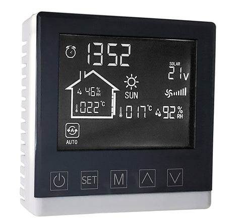 LCD thermostat of solar air heater