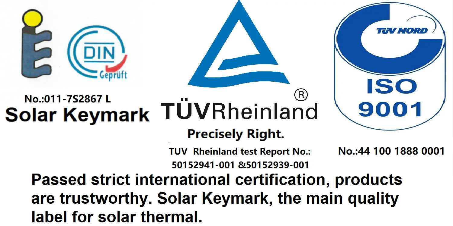 Certificate of solar air heater