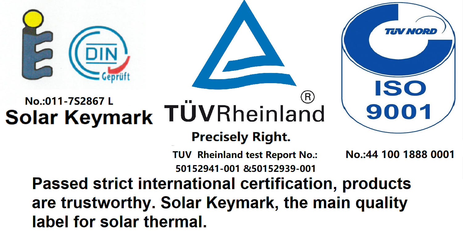 Certificate of solar air heater
