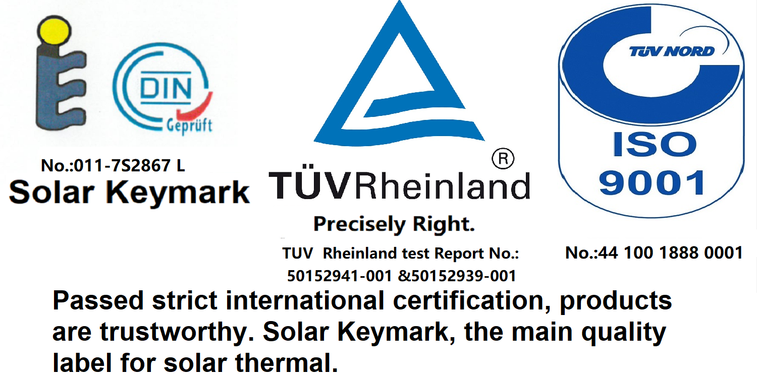 Certificaat van zonne-luchtverwarmer