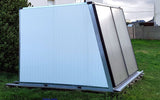 Luftsamlare OS42 Solar luftvärmare, luftventilator med LCD termostat: Uppvärmning luftkonditionering Utsläppsluft Ventilator Termal Panel Avfuktare Värmepump Ventilation Avfuktning vatten Att tak ventile gavela