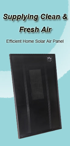 effizientes Solarluftpanel für zu Hause